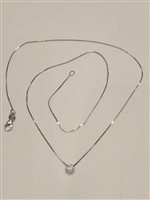 Necklace Duezeta in White Gold GIOBPLCIPZIRC2ZM5